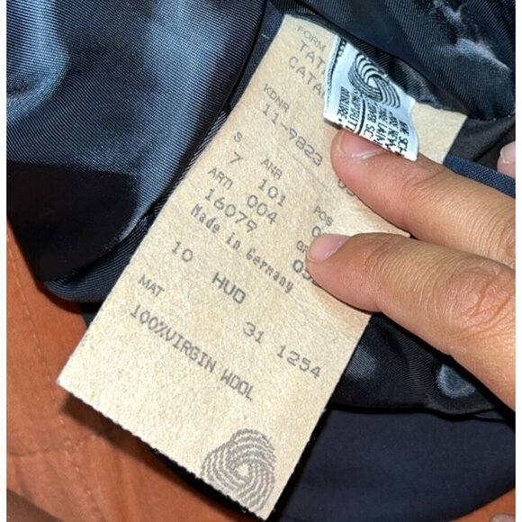 Hugo Boss Mens Wool Navy Blue Blazer Jacket 3-Button Front Sz 42R - Picture 8 of 8